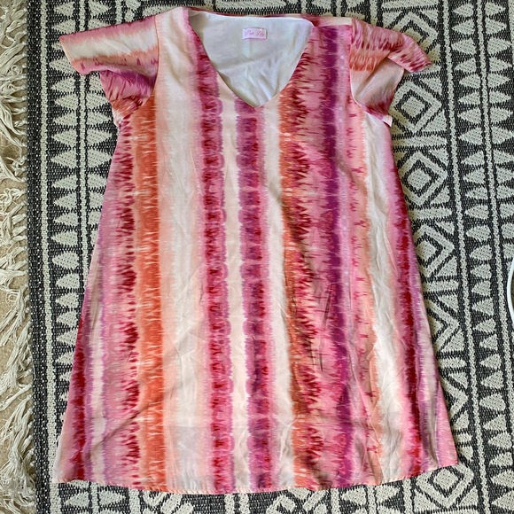 NWOT Pink Lily Shirt Dress - Picture 4 of 6
